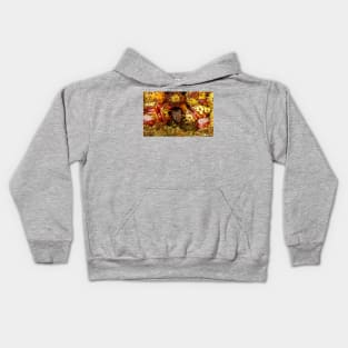 Autumn wild mouse with Horse chestnuts - conkers Kids Hoodie